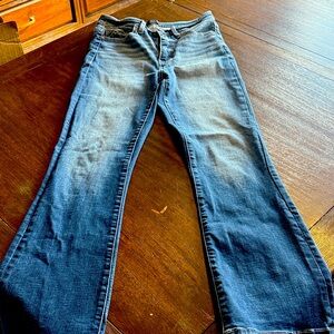 Buckle Women's Boot Cut Jeans - Dark Blue